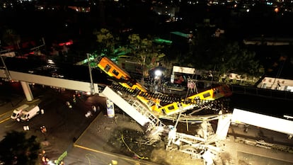 Acidente na Linha 12 do Metrô da Cidade do México.