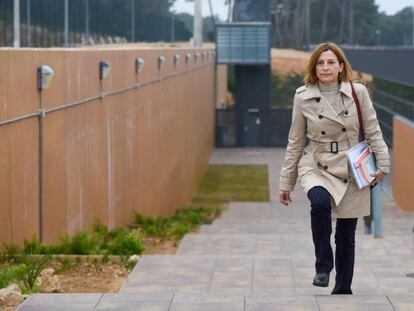 La expresidenta del Parlament Carme Forcadell sale este lunes de prisión en su primer permiso.