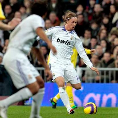 Guti, durante el partido ante el Villarreal.