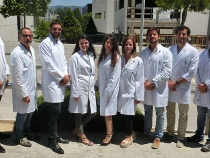 Parte del equipo de investigación de la empresa balear Laminar Pharma.