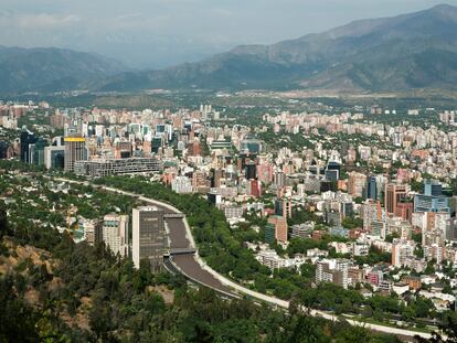 Vista de Santiago de Chile.