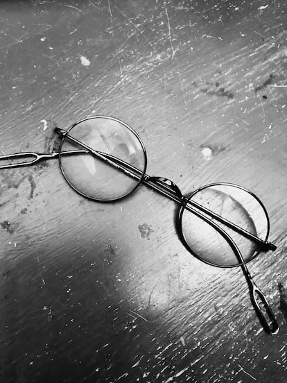 "I give thanks for seemingly small things, like my glasses, without which I couldn't read," an entry for May 4.