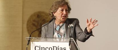 Pilar González de Frutos, presidenta de Unespa, la patronal de las aseguradoras.