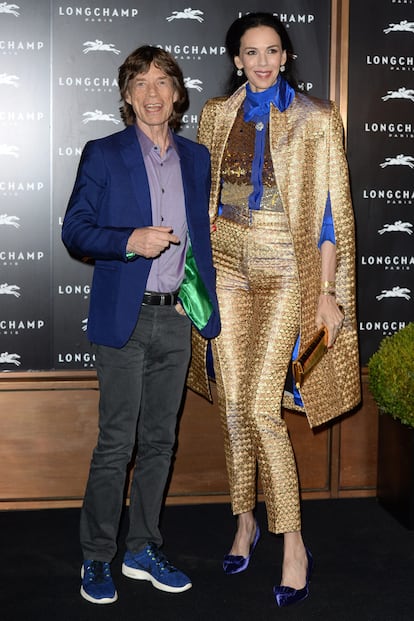 La desaparecida modelo y diseñadora L'Wren Scott es una de las más altas de lista: 1,91 m. A su lado, Mick Jagger parecía bastante bajito a pesar de medir 1,78 m.