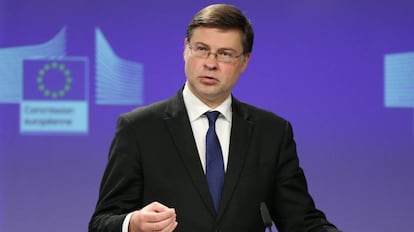 El vicepresidente de la Comisi&oacute;n Europea, Valdis Dombrovskis