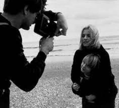 Wim Wenders shoots Nastassja Kinski and Hunter Carson in the footage Stanton later projected.