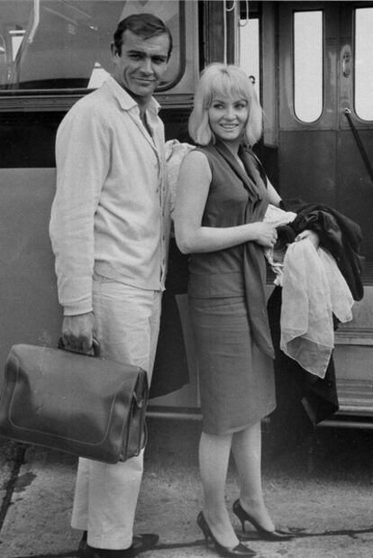 Sean Connery y Diane Cilento en 1963.