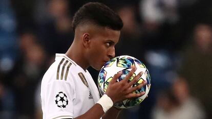 O Real Madrid, de Rodrygo, se classificou em segundo lugar.