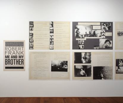 Instalación de la exposición Robert Frank: Books and Films, 1947- 2016