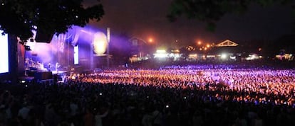 Panorámica de la última jornada del BBK Live.