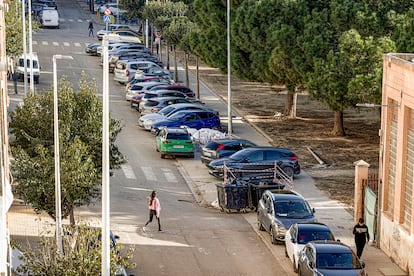 Panormica de la avenida Blasco Ib?ez de Catarroja, el 26 de febrero.