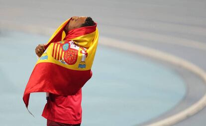 Orlando Ortega, tras ganar la plata en Río.