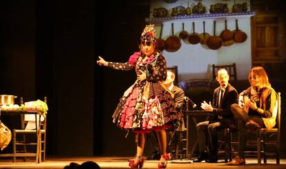 Maui, durante en el Teatro Flamenco de Madrid.