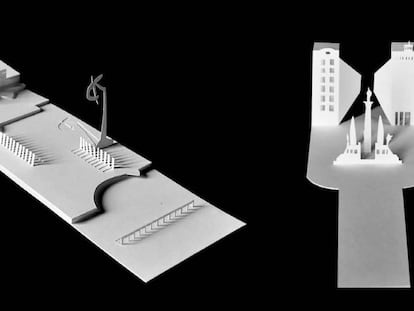 Maquetes de Barcelona del Master de Projectes de l’ETSAB.