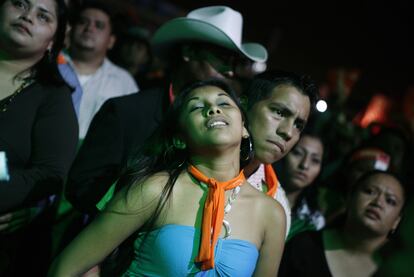 Fotografía tomada durante un concierto de Los Tigres del Norte en Monterrey el año pasado.