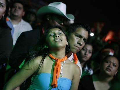 Fotografía tomada durante un concierto de Los Tigres del Norte en Monterrey el año pasado.