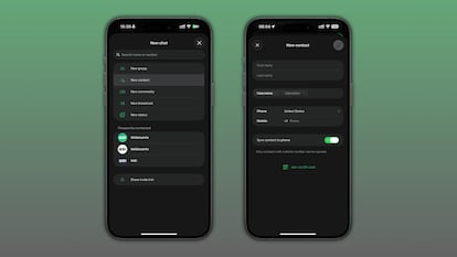Añadir contacto con nombre de usuario en WhatsApp