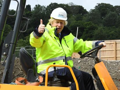 Boris Johnson visita este martes unas obras en la localidad de Dudley