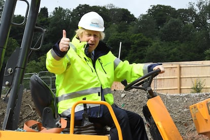 Boris Johnson visita este martes unas obras en la localidad de Dudley