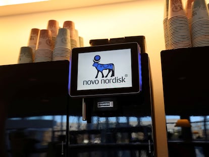 Máquina de café en la sede de Novo Nordisk, en Copenhague.