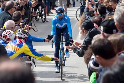 Alejandro Valverde, en la Volta 2018.