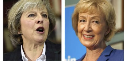 Las dos candidatas del Partido Conservador: Theresa May y Andrea Leadsom.