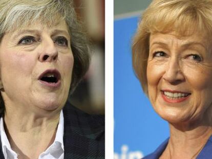 Las dos candidatas del Partido Conservador: Theresa May y Andrea Leadsom. 