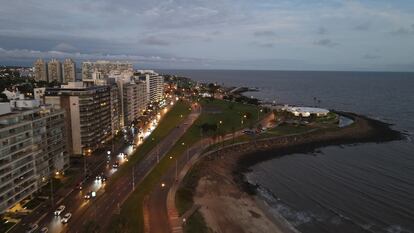 Vista aérea de Montevideo.