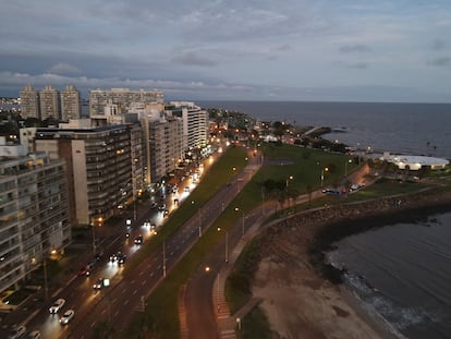 Vista aérea de Montevideo.