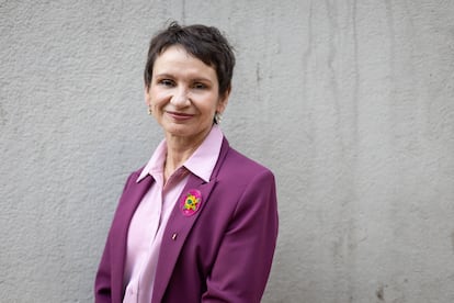 Carolina Tohá candidata presidencial del Partido por la Democracia, en Santiago, Chile, el 24 de abril de 2025.