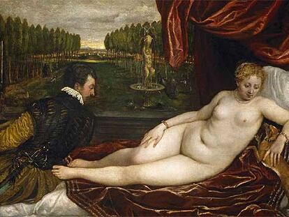 <i>Venus recreándose en la música,</i> de Tiziano.