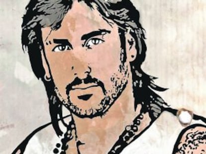 Ilustración del cantante Melendi.