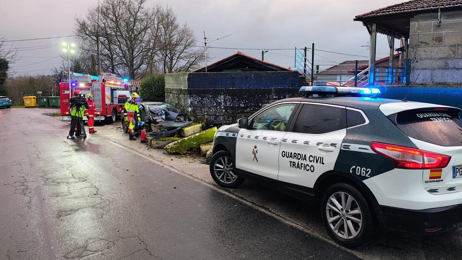 La Xunta atribuye un muerto en accidente de coche a los efectos de la borrasca Herminia en Galicia