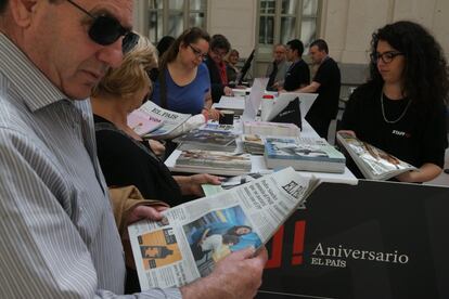 Exposicion 40 aniversario de El País en el Palacio Municipal de Cibeles.