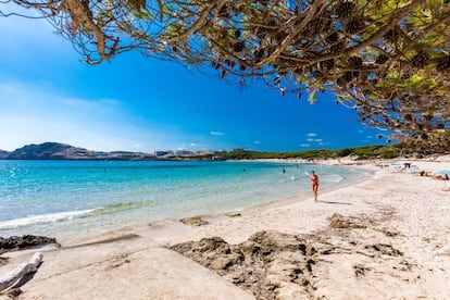 Vista de cala Agulla, en Mallorca.