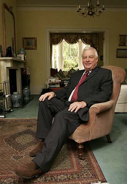 Chris Patten, durante la entrevista.