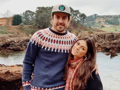 Fernando Alonso y Linda Morselli, en una foto publicada por ella en su cuenta de Instagram.