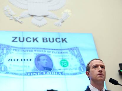 El presidente de Facebook, Mark Zuckerberg, testifica en la Cámara de Representantes para explicar los planes de la compañía para lanzar su propia moneda digital, libra.