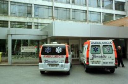 Ambulancias en el Hospital Puerta de Hierro