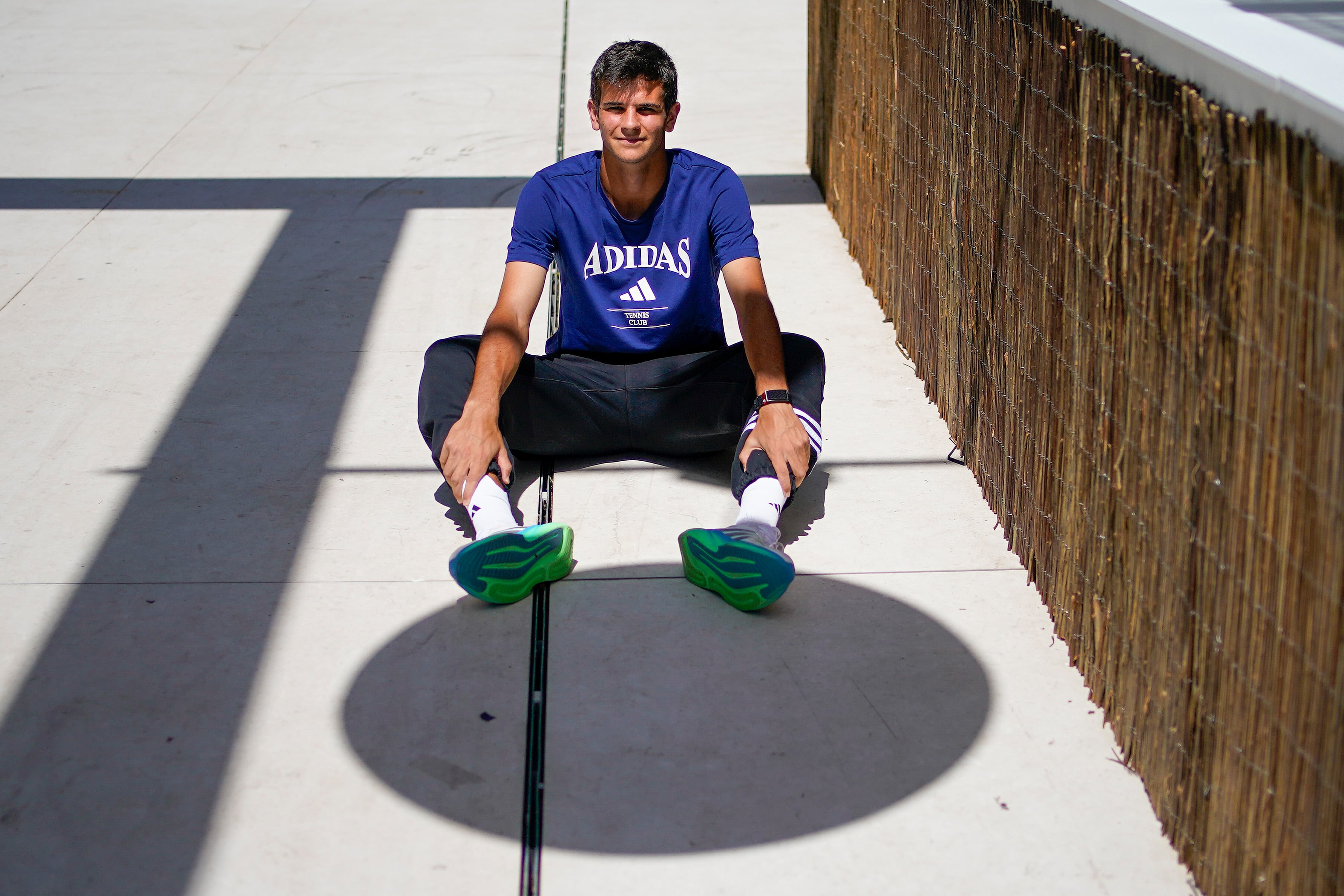 Jódar, en la zona VIP del recinto de San Fermín.