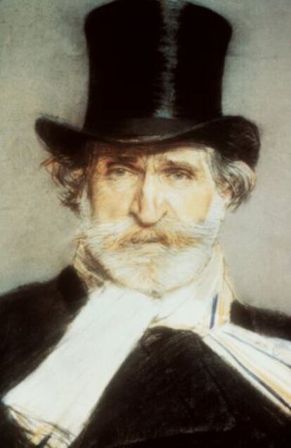 Retrato de Giuseppe Verdi pintado por Giovanni Boldini.