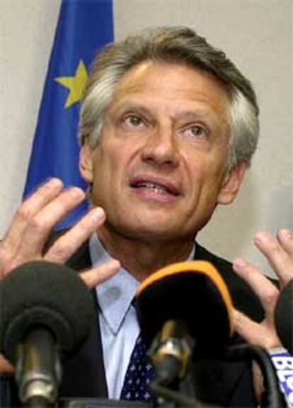 El ministro francés de Asuntos Exteriores, Dominique de Villepin.