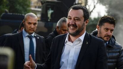 El ministro de Interior de Italia, Matteo Salvini, en Roma, el pasado 26 de noviembre. 