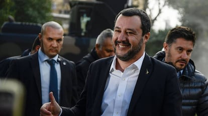 El ministro de Interior de Italia, Matteo Salvini, en Roma, el pasado 26 de noviembre. 