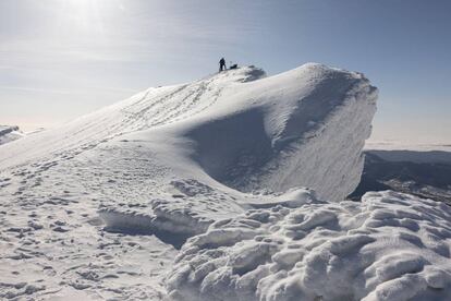 Paisaje invernal en Alto Campoo (Cantabria).