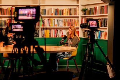 Estudio en la redacción de 'PoliticsJOE', en el centro de Londres. Todala información la producen en formato audiovisual.