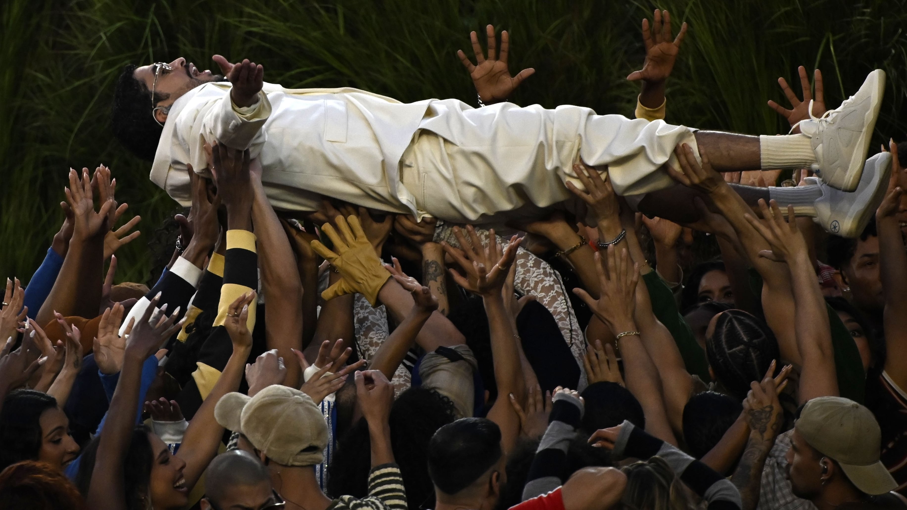 Bad Bunny Performs Spanish Halftime