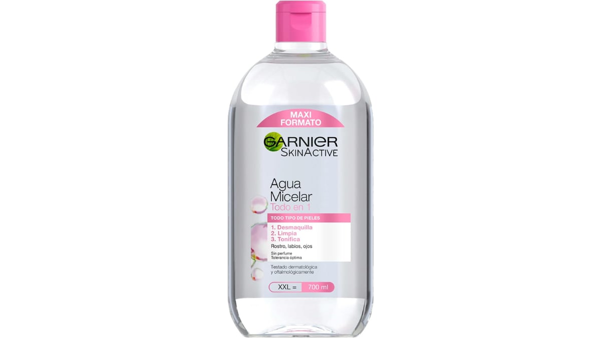 Agua micelar Garnier.