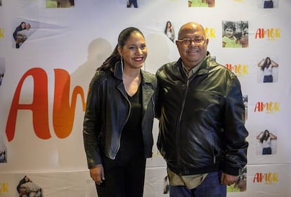 Pablo y Haydée Milanés, durante la presentación en Ciudad de México