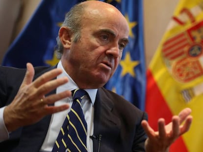 O ministro de Economia da Espanha, Luis de Guindos.